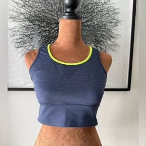 SAVVI Sports Bra blue  Removable Cups Gym Yoga Workout Women's M